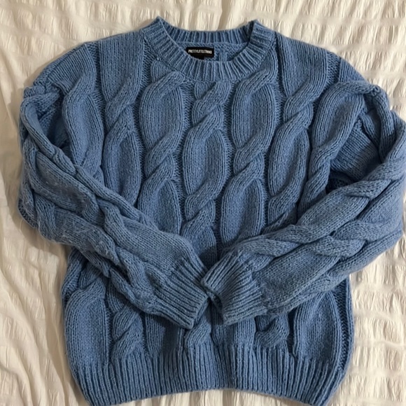 Sweaters - Pretty Little Thing Blue Sweater